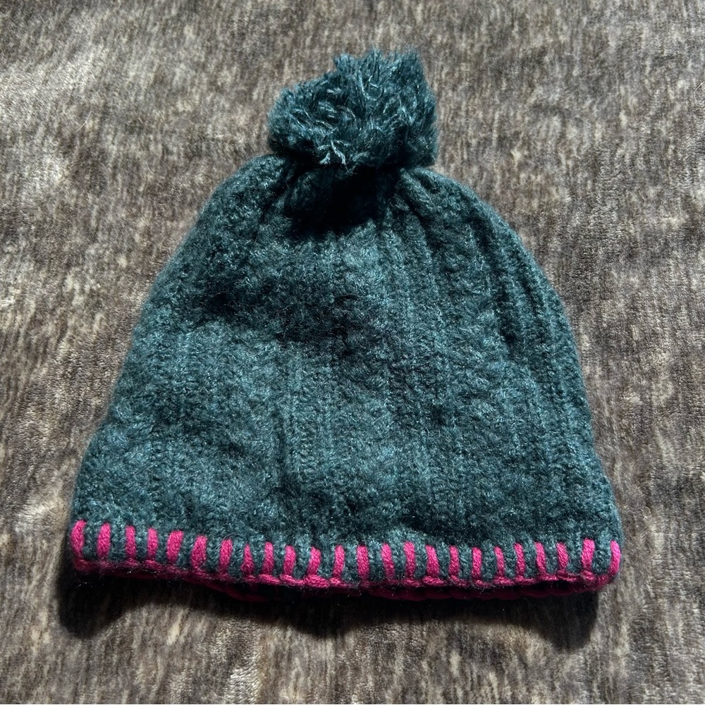 Universal Thread green Pom Pom beanie